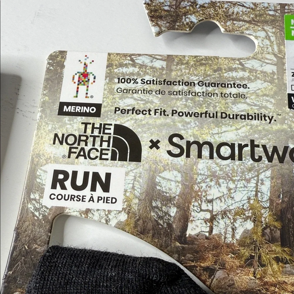 Smartwool X The North Face Run Zero Cushion Wool Blend Socks Bordeaux Medium